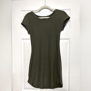 Derek Heart olive green T-shirt dress, size medium